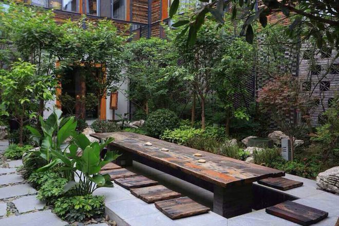 KB体育私家“中式庭院”设计恬静自然的中式花园才是院子应有的样子(图8)