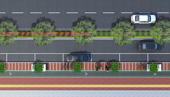 KB体育惠安县城区道路沥青化改造和景观提升工程效果图出炉(图4)