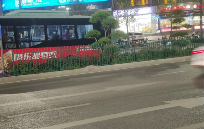KB体育郑州部分路段绿化带装上栅栏 网友：想起了老家菜地里的竹竿篱笆(图1)
